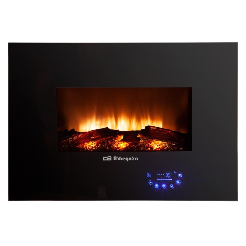 Orbegozo CM 8000 chimenea Interior Chimenea eléctrica de pared Eléctrico Negro