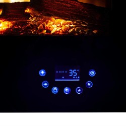 Orbegozo CM 8000 chimenea Interior Chimenea eléctrica de pared Eléctrico Negro