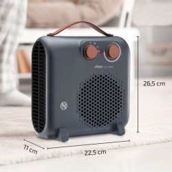 Ufesa 83105722 calefactor eléctrico Interior Gris Ventilador eléctrico
