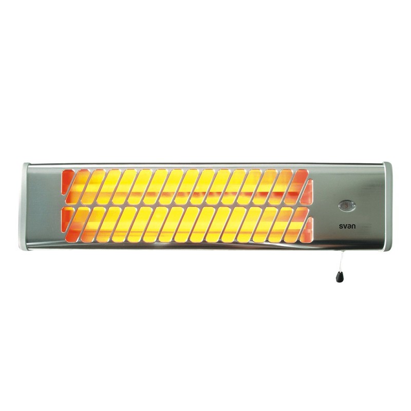 SVAN SCEH1500HM calefactor eléctrico Interior Plata 1500 W Calefactor eléctrico halógeno