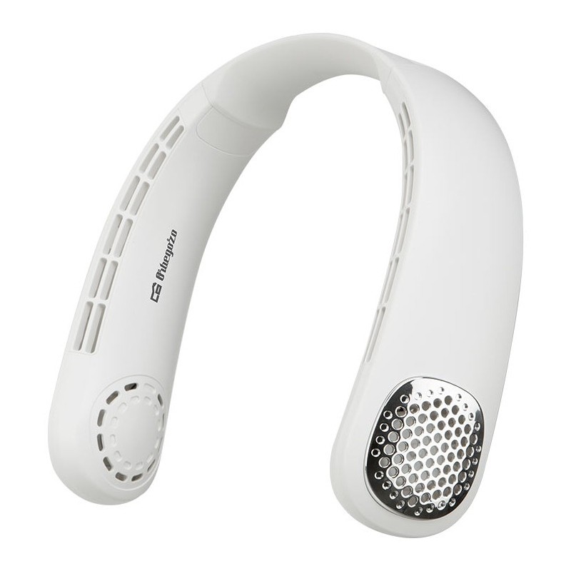 Orbegozo NF 4200 ventilador y nebulizador personal de mano Acero inoxidable, Blanco Ventilador de cuello