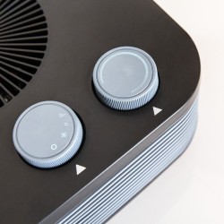 Cecotec 08255 calefactor eléctrico Interior Negro, Gris 2000 W Ventilador eléctrico