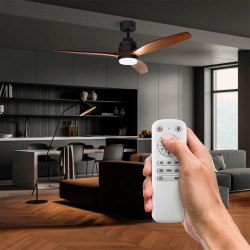 Ufesa 84105848 ventilador Negro, Roble