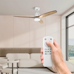 Ufesa 84105845 ventilador Blanco, Madera