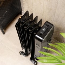 Cecotec 07801 calefactor eléctrico Interior Negro 1000 W Radiador de aceite eléctrico