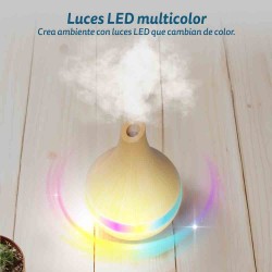 Grunkel NATURE MIST humidificador Vapor 0,3 L Madera 300 W