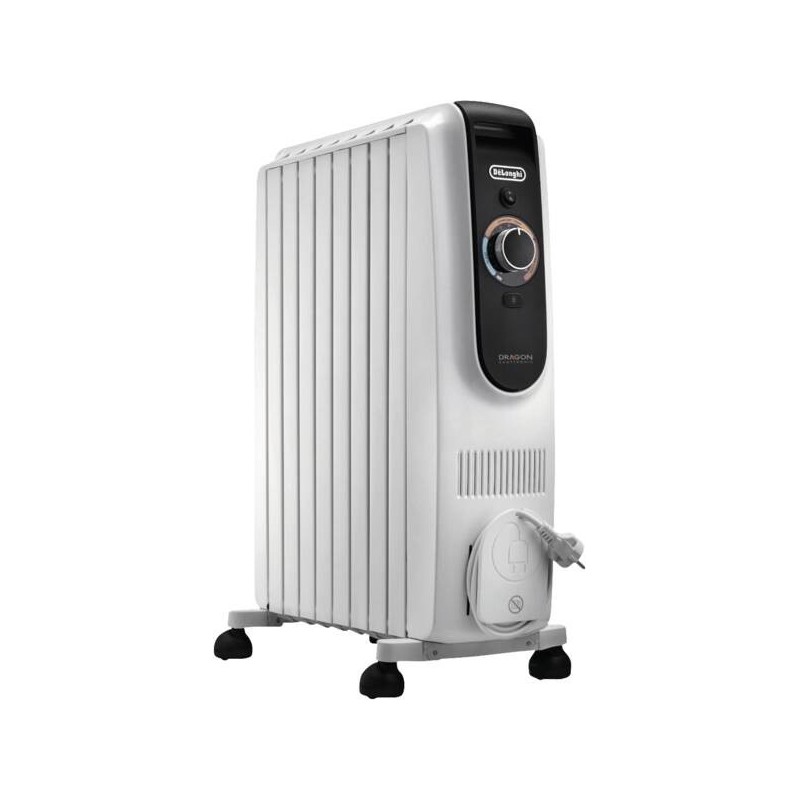 De’Longhi TRD 50820 Dragon 5 Interior Negro, Blanco 2000 W Radiador de aceite eléctrico