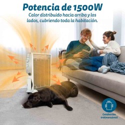 Grunkel RMC-1500 calefactor eléctrico Interior Gris, Blanco 1500 W Convector