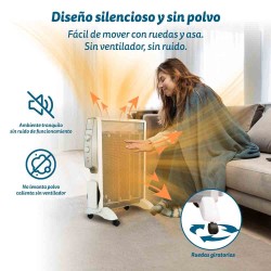 Grunkel RMC-1500 calefactor eléctrico Interior Gris, Blanco 1500 W Convector