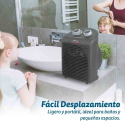 Grunkel WB-2000PLUSBL calefactor eléctrico Interior Negro 2000 W Ventilador eléctrico