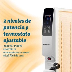 Grunkel RMC-1500DG calefactor eléctrico Interior Blanco 1500 W Convector