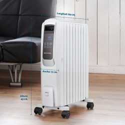 Grunkel RAC-10PIROSDIGITAL calefactor eléctrico 2500 W Radiador de aceite eléctrico