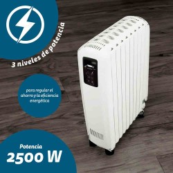 Grunkel RAC-10PIROSDIGITAL calefactor eléctrico 2500 W Radiador de aceite eléctrico