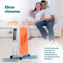 Grunkel RAC-10PIROSDIGITAL calefactor eléctrico 2500 W Radiador de aceite eléctrico