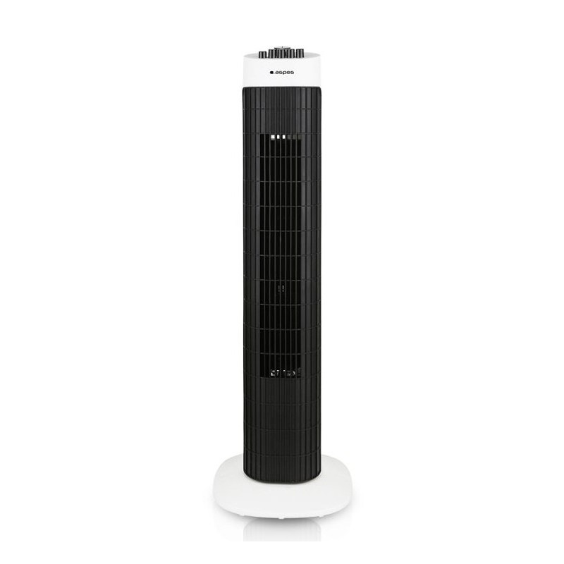 Aspes AVT453100ON ventilador Negro, Blanco
