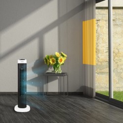 Aspes AVT453100ON ventilador Negro, Blanco