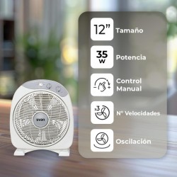 SVAN SVS351200 ventilador Gris
