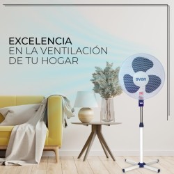 SVAN SVP401600OVBA ventilador Azul, Blanco