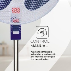 SVAN SVP401600OBA ventilador Azul, Blanco