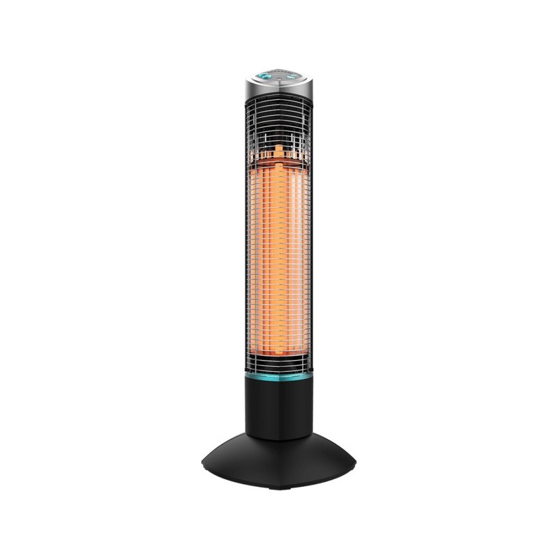 Cecotec ReadyWarm 1000 Power Tower Exterior Negro 1000 W Calefactor eléctrico halógeno