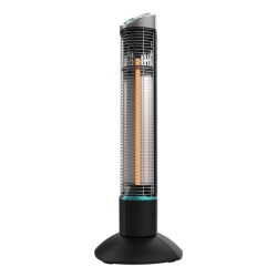 Cecotec ReadyWarm 1000 Power Tower Exterior Negro 1000 W Calefactor eléctrico halógeno