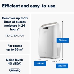De’Longhi Tasciugo AriaDry Multi DEXD214RF 2,1 L 40 dB 300 W Blanco