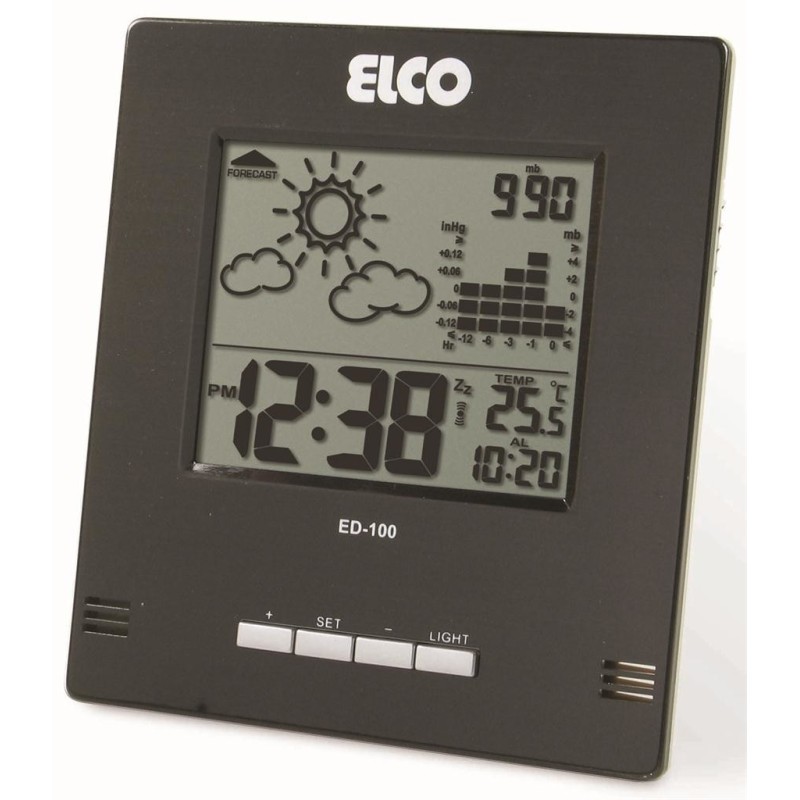 Elco ED-100 despertador Reloj despertador digital Negro