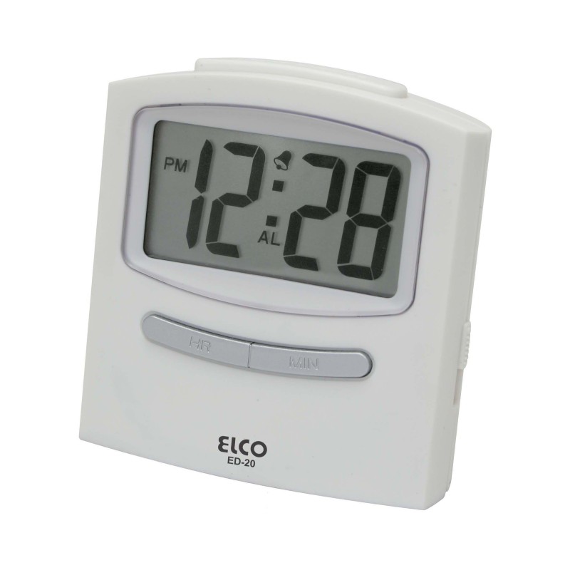 Elco ED-20W despertador Reloj despertador digital Blanco