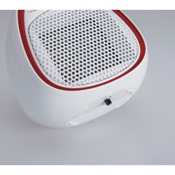 JATA TC73 calefactor eléctrico Interior Rojo, Blanco 1200 W Ventilador eléctrico