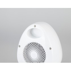 JATA TC73 calefactor eléctrico Interior Rojo, Blanco 1200 W Ventilador eléctrico