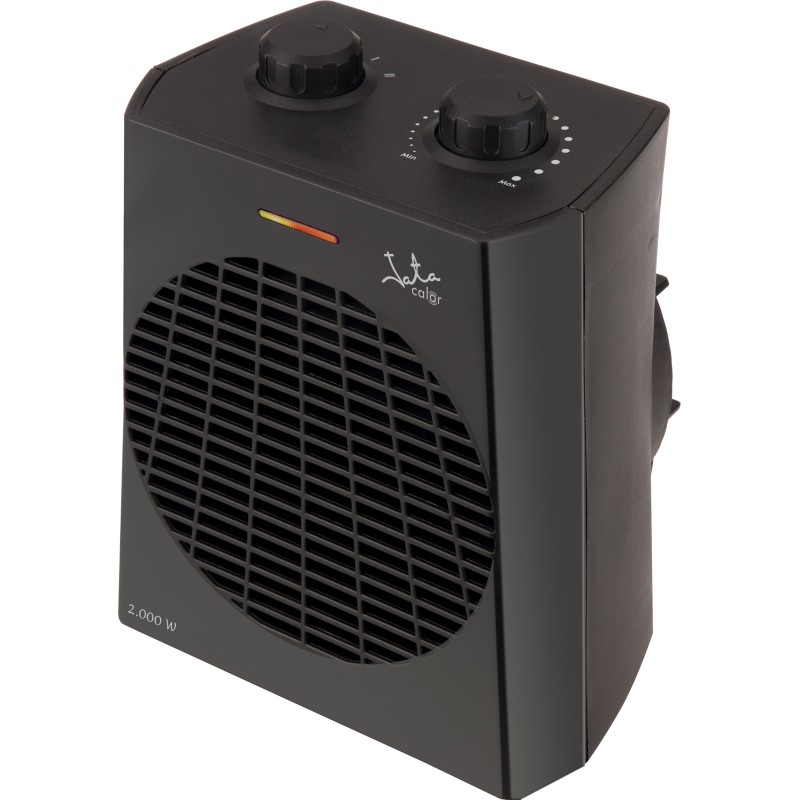 JATA TV74 calefactor eléctrico Interior Negro 2000 W Ventilador eléctrico