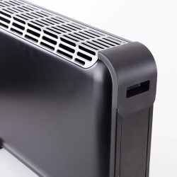 JATA C214T calefactor eléctrico Interior Negro 2000 W Convector