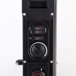 JATA C214T calefactor eléctrico Interior Negro 2000 W Convector