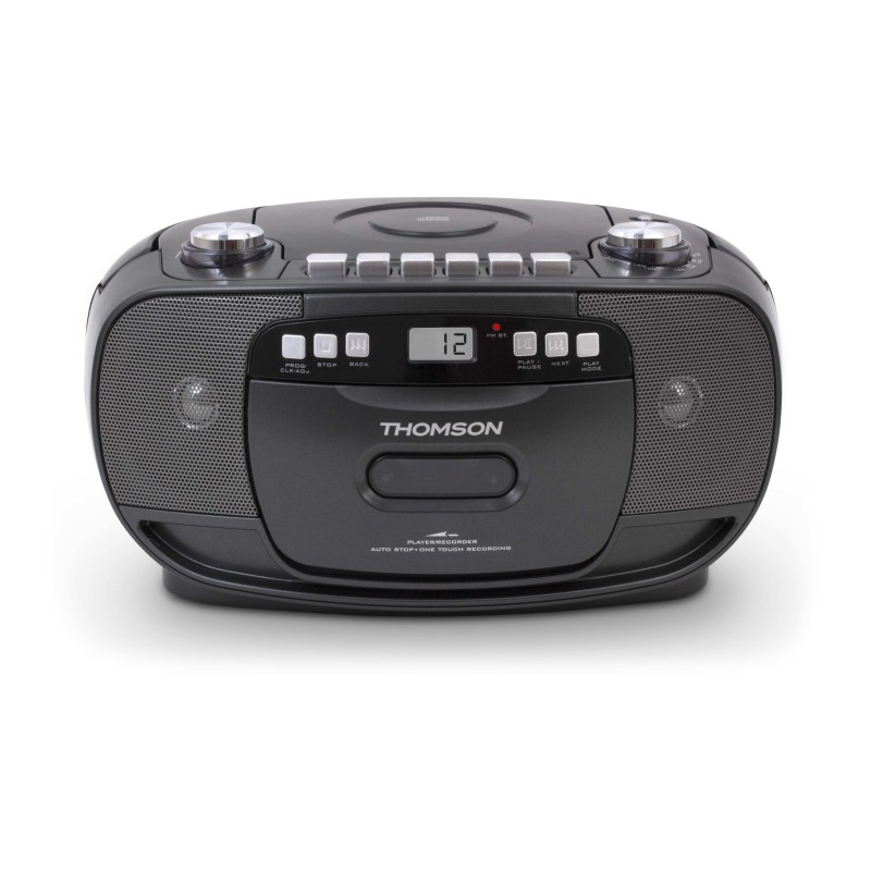 Thomson RK200CD sistema estéreo portátil Analógica 2,4 W AM, FM Negro Reproducción MP3