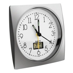 Küken 33265 despertador Reloj despertador analógico Plata