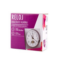 Küken 33265 despertador Reloj despertador analógico Plata