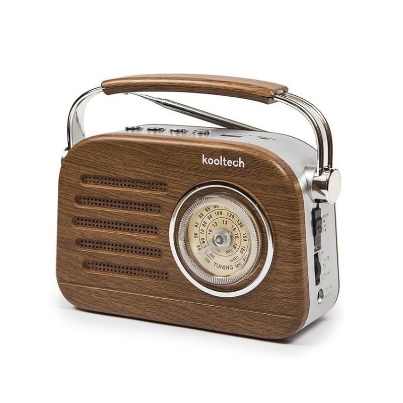 Kooltech CPR JAZZ radio Portátil Plata, Madera