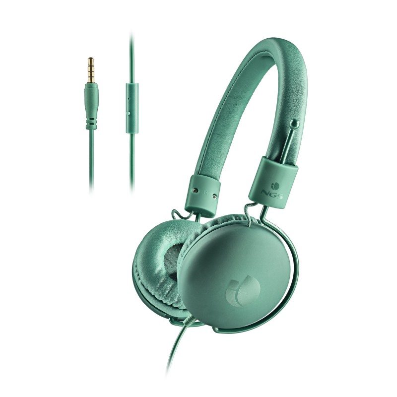 NGS CROSS HOP Auriculares Alámbrico Diadema Llamadas Música Verde azulado