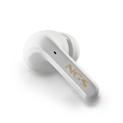 NGS ARTICA TROPHY Auriculares Inalámbrico Dentro de oído Llamadas Música USB Tipo C Bluetooth Oro, Blanco