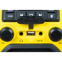 Thomson WKR50BT radio Portátil Analógica Negro, Amarillo