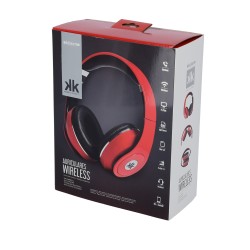 Küken 23843 auricular y casco Auriculares Inalámbrico y alámbrico Diadema Música Bluetooth Rojo