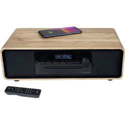 Thomson MIC300IBT sistema de audio para el hogar Microcadena de música para uso doméstico 10 W Negro, Madera