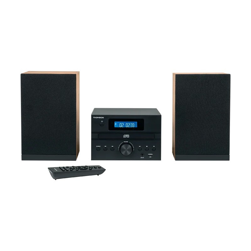 Thomson MIC122BT Microcadena de música para uso doméstico 10 W Negro, Plata