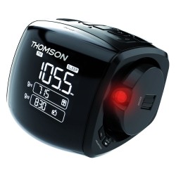 Thomson CP280 radio Reloj Digital Negro
