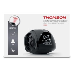 Thomson CP280 radio Reloj Digital Negro