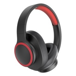 ELBE ABT-B26-N auricular y casco Auriculares Inalámbrico Diadema Llamadas Música Bluetooth Negro, Rojo