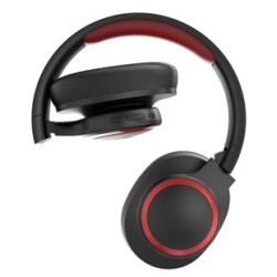 ELBE ABT-B26-N auricular y casco Auriculares Inalámbrico Diadema Llamadas Música Bluetooth Negro, Rojo