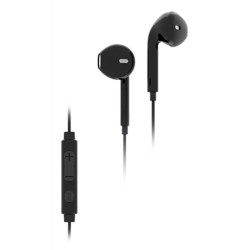 ELBE AU-N15-MIC auricular y casco Auriculares Alámbrico Dentro de oído Llamadas Música Negro