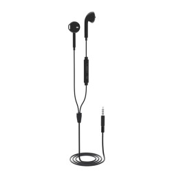 ELBE AU-N15-MIC auricular y casco Auriculares Alámbrico Dentro de oído Llamadas Música Negro