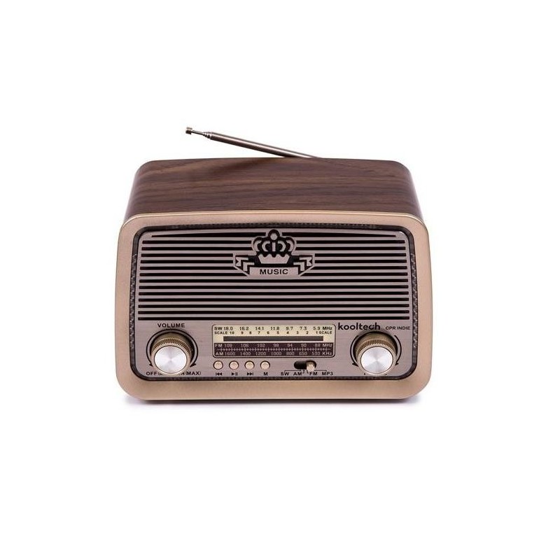 Kooltech CPR INDIE radio Portátil Madera